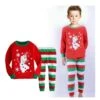 Pyjama De Noël Avec Rayures Et Bonhomme De Neige Pour Enfants -Mode Pyjamas Magasin 46149 3ekhx4
