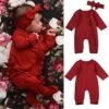 Barboteuse De Noël Rouge Pour Bébé Fille Et Garçon De 0 à 18 Mois -Mode Pyjamas Magasin barboteuse de noel rouge pour bebe fille et garcon de 0 a 18 mois
