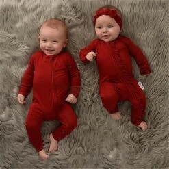 Barboteuse De Noël Rouge Pour Bébé Fille Et Garçon De 0 à 18 Mois -Mode Pyjamas Magasin barboteuse de noel rouge pour bebe fille et garcon de 0 a 18 mois 3