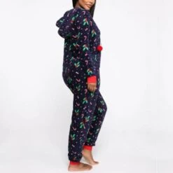Combinaison à Capuche De Noël Pour Femme -Mode Pyjamas Magasin combinaison a capuche de noel pour femme 6