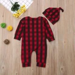 Combinaison De Noël Avec Chapeau Pour Bébé -Mode Pyjamas Magasin combinaison de noel avec chapeau pour bebe 5