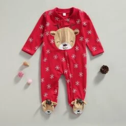 Combinaison De Noel Pour Garçon Et Fille De 0 à 9 Mois -Mode Pyjamas Magasin combinaison de noel pour garcon et fille de 0 a 9 mois 5