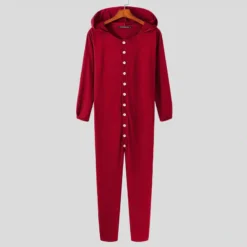 Combinaison Pyjama à Capuche Pour Homme -Mode Pyjamas Magasin combinaison pyjama a capuche pour homme bleu 4xl 2