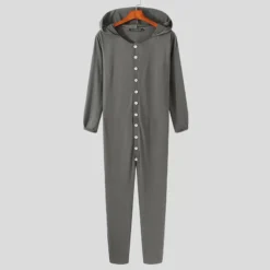 Combinaison Pyjama à Capuche Pour Homme -Mode Pyjamas Magasin combinaison pyjama a capuche pour homme bleu 4xl