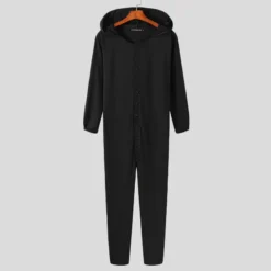 Combinaison Pyjama à Capuche Pour Homme -Mode Pyjamas Magasin combinaison pyjama a capuche pour homme bleu 4xl 3