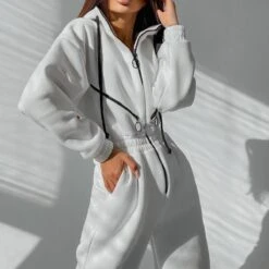 Combinaison Pyjama Femme Streetwear Décontracté à Taille Haute Et élastique -Mode Pyjamas Magasin combinaison pyjama femme streetwear decontracte a taille haute et elastique 5