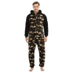 Combinaison Pyjama Polaire à Motif Militaire