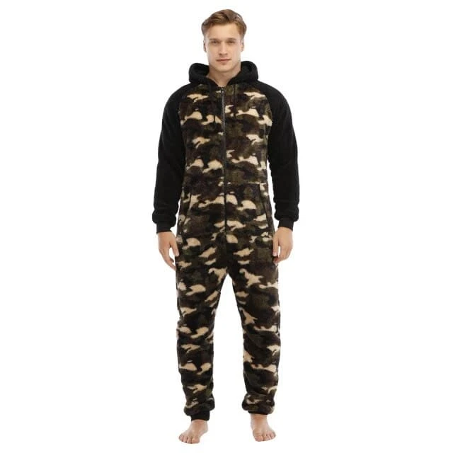 Combinaison Pyjama Polaire à Motif Militaire 3 Combinaison Pyjama Polaire à Motif Militaire