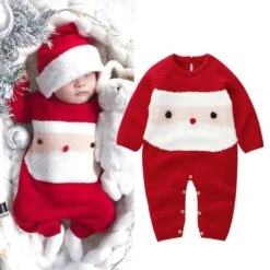 Combinaisons De Noël Pour Nouveau-né De 0-24M Garçon Et Fille -Mode Pyjamas Magasin combinaisons de noel pour nouveau ne de 0 24m garcon et fille 3