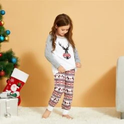 Ensemble Pyjama De Noël Pour Toute La Famille Cerf De Noel -Mode Pyjamas Magasin ensemble pyjama de noel pour toute la famille cerf de noel 4