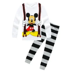 Ensemble Pyjama Mickey à Pantalon Rayé