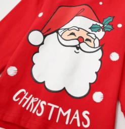 Ensemble Pyjama Rouge à Manches Longues Pour Enfant -Mode Pyjamas Magasin ensemble pyjama rouge a manches longues pour enfant 4