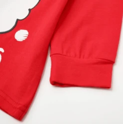 Ensemble Pyjama Rouge à Manches Longues Pour Enfant -Mode Pyjamas Magasin ensemble pyjama rouge a manches longues pour enfant 5