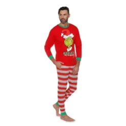 Ensemble Pyjama T-shirt Et Pantalon Joyeux Noël Pour Toute La Famille -Mode Pyjamas Magasin ensemble pyjama t shirt et pantalon joyeux noel pour toute la famille 3