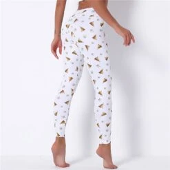Leggings Avec Arbre De Noël Doré Pour Femme -Mode Pyjamas Magasin leggings avec arbre de noel dore pour femme 2