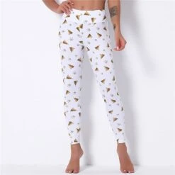 Leggings Avec Arbre De Noël Doré Pour Femme -Mode Pyjamas Magasin leggings avec arbre de noel dore pour femme 4
