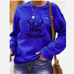 Pull à Manches Longues Et Col Rond Pour Femme -Mode Pyjamas Magasin pull a manches longues et col rond pour femme 2