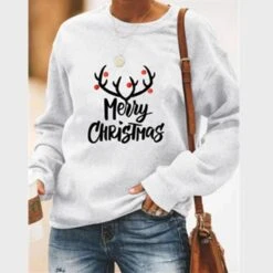 Pull à Manches Longues Et Col Rond Pour Femme -Mode Pyjamas Magasin pull a manches longues et col rond pour femme 3