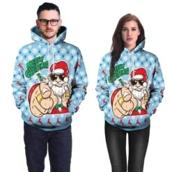 Pull De Noël à Capuche Pour Homme Et Femme -Mode Pyjamas Magasin pull de noel a capuche pour homme et femme 2
