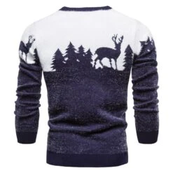 Pull De Noël à Col Rond Pour Homme -Mode Pyjamas Magasin pull de noel a col rond pour homme 2