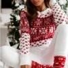 Pull De Noël Avec Motifs De Flocons De Neige Pour Femme -Mode Pyjamas Magasin pull de noel avec motifs de flocons de neige pour femme