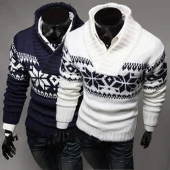 Pull De Noël Pour Hommes Col En V -Mode Pyjamas Magasin pull de noel pour hommes col en v 2