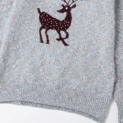 Pull De Noël Tricoté à Manches Longues Pour Femme -Mode Pyjamas Magasin pull de noel tricote a manches longues pour femme 3