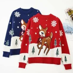 Pull De Noel Tricoté Pour Femmes Flocon De Neige -Mode Pyjamas Magasin pull de noel tricote pour femmes flocon de neige 2