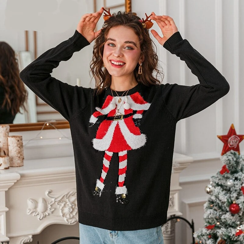 Pull Petit Costume De Noël à Manches Longues 4 Pull Petit Costume De Noël à Manches Longues – Image 2