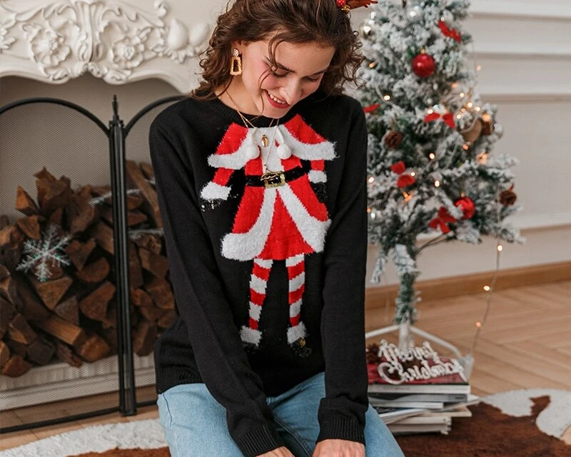 Pull Petit Costume De Noël à Manches Longues 5 Pull Petit Costume De Noël à Manches Longues – Image 3