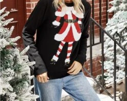 Pull Petit Costume De Noël à Manches Longues 13 Pull Petit Costume De Noël à Manches Longues -Mode Pyjamas Magasin pull petit costume de noel a manches longues 5