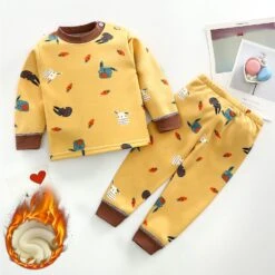 Pyjama à Imprimés En Coton Garçons -Mode Pyjamas Magasin pyjama a imprimes en coton garcons jaune 2ans