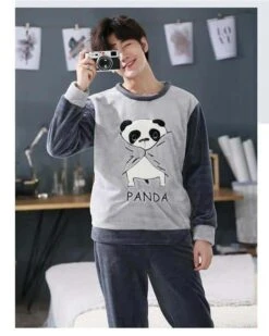 Pyjama Avec Motif Panda Pour Homme -Mode Pyjamas Magasin pyjama avec motif panda pour homme 17