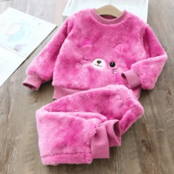 Pyjama Chat Tout Doux -Mode Pyjamas Magasin pyjama chat tout doux rose fonce 7ans