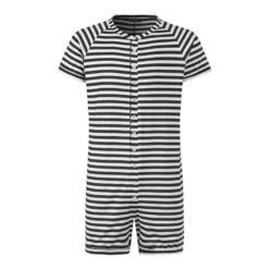 Pyjama Combinaison Rayée à Manches Courtes Pour Hommes