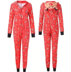 Pyjama Combinaison Rouge Pour Toute La Famille -Mode Pyjamas Magasin pyjama combinaison rouge pour toute la famille