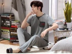 Pyjama Courtes Manches Pour Homme