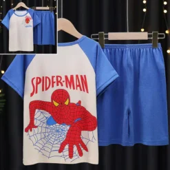 Pyjama D’été à Manches Courtes Spiderman