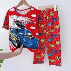 Pyjama D’été Cars Pour Petit Garçon -Mode Pyjamas Magasin pyjama d ete cars pour petit garcon