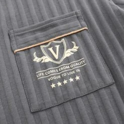 Pyjama D’été Homme Gris Rayé Avec Pantalon Et Chemise Manches Courtes 9 Pyjama D’été Homme Gris Rayé Avec Pantalon Et Chemise Manches Courtes -Mode Pyjamas Magasin pyjama d ete homme gris raye avec pantalon et chemise manches courtes 2