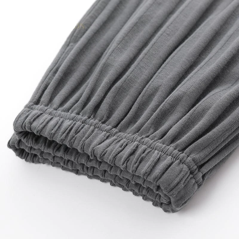 Pyjama D’été Homme Gris Rayé Avec Pantalon Et Chemise Manches Courtes 7 Pyjama D’été Homme Gris Rayé Avec Pantalon Et Chemise Manches Courtes – Image 5