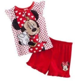 Pyjama D’été à Motif Minnie Pour Filles