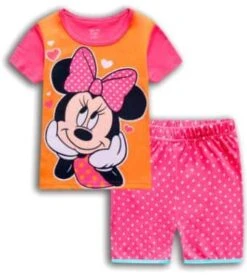 Pyjama Deux Pièces à Motif Minnie Pour Filles