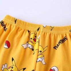 Pyjama D’été Pokémon Pikachu Pour Enfant -Mode Pyjamas Magasin pyjama d ete pikachu pour enfant 3