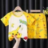 Pyjama D’été Pokémon Pikachu Pour Enfant -Mode Pyjamas Magasin pyjama d ete pokemon pour enfant
