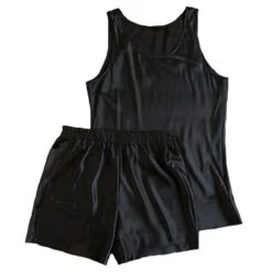 Pyjama D’été Pour Homme En Satin -Mode Pyjamas Magasin pyjama d ete pour homme en satin 7