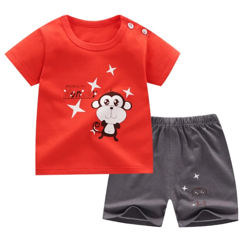 Pyjama D’été Motif Singe Pour Enfants 3 Pyjama D’été Motif Singe Pour Enfants