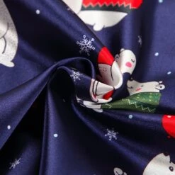 Pyjama De Noël Bleu Manches Courtes Et Short Pour Femmes -Mode Pyjamas Magasin pyjama de noel bleu manches courtes et short pour femmes 5