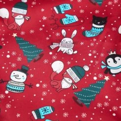 Pyjama De Noël En Satin Pour Femmes Pantalon Et Haut Court -Mode Pyjamas Magasin pyjama de noel en satin pour femmes pantalon et haut court 4