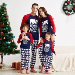 Pyjama De Noel Ours Polaire Pour Toute La Famille -Mode Pyjamas Magasin pyjama de noel ours polaire pour toute la famille 2